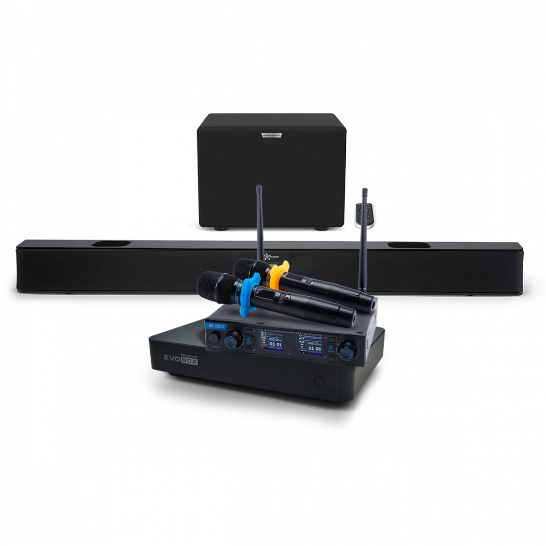 Hi-End караоке-система EVOBOX Premium + EvoSoundBar (саундбар с караоке) в Ульяновской области