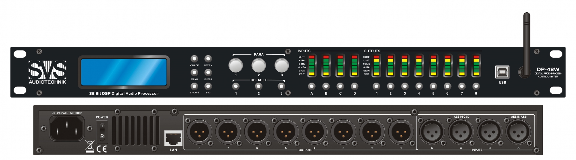 SVS Audiotechnik DP-48W Цифровой процессор: 4 входа 8 выходов в Ульяновской области